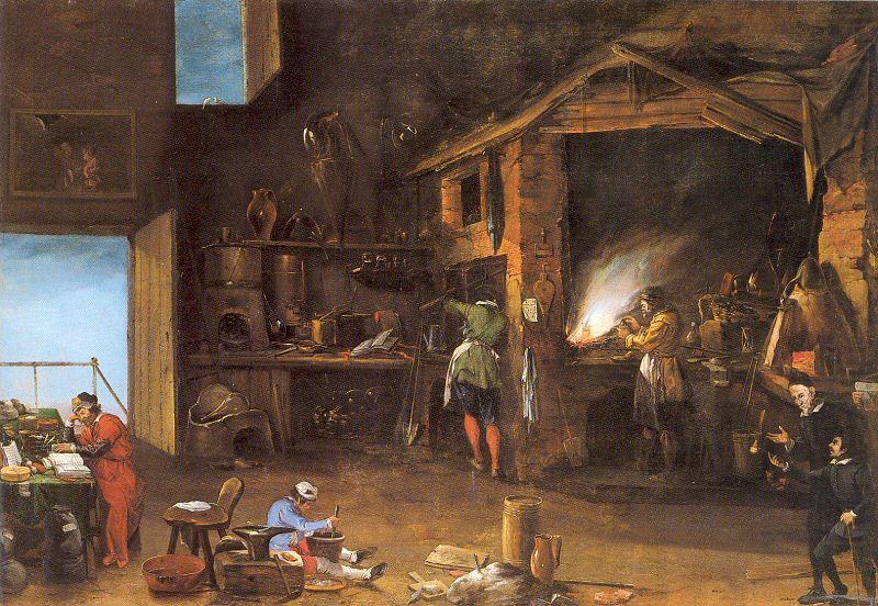 Napoletano, Filippo The Alchemist oil painting picture